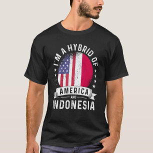 Camiseta Patriota indonesio norteamericano crece humor en b