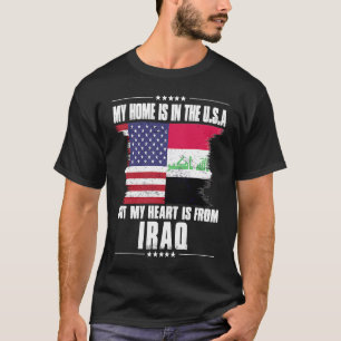 Camiseta Patriota iraquí estadounidense crece orgulloso de