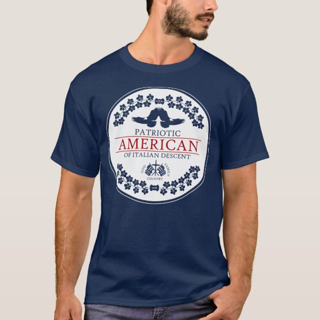 Camiseta PATRIOTA italiano-estadounidense (Anverso)