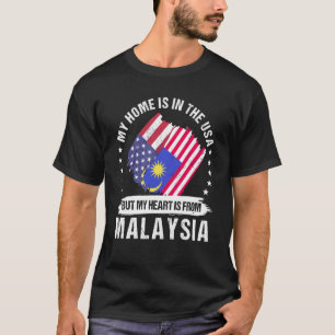 Camiseta Patriota malayo-estadounidense se enorgullece de m