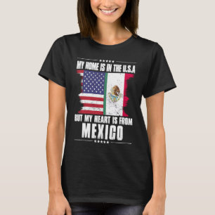 Camiseta Patriota Mexicano Americano Creado Orgulloso Hogar