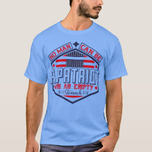 Camiseta Patriota No Patriota Con Estómago Vacío