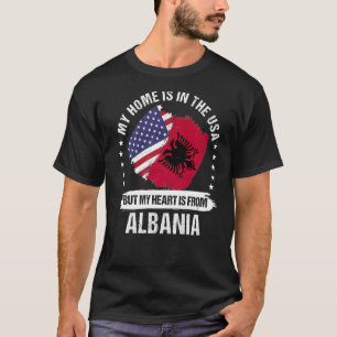 Camiseta Patriota norteamericano Albania Bandera Americano