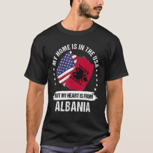 Camiseta Patriota norteamericano Albania Bandera Americano 