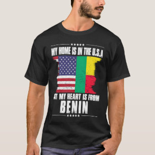 Camiseta Patriota norteamericano beninés crece orgulloso co
