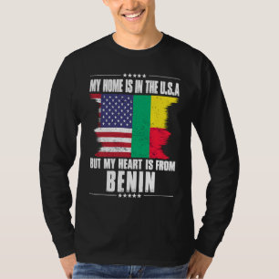 Camiseta Patriota norteamericano beninés crece orgulloso co