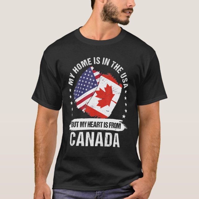 Camiseta Patriota norteamericano Canadá Bandera Roo norteam (Anverso)