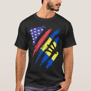 Camiseta Patriota norteamericano de Barbados crece banda de