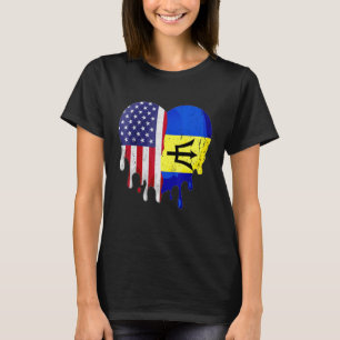 Camiseta Patriota norteamericano de Barbados crece su país 