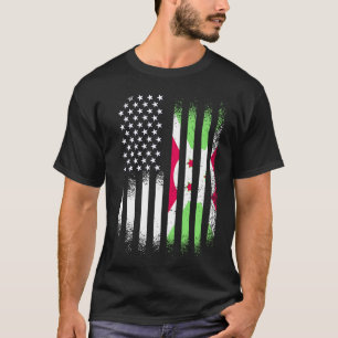 Camiseta Patriota norteamericano de Burundi crece país Esta