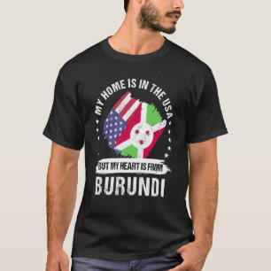 Camiseta Patriota norteamericano de Burundi se enorgullece