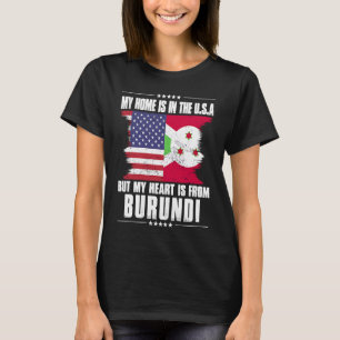 Camiseta Patriota norteamericano de Burundi se enorgullece