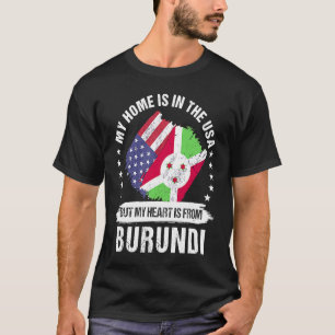 Camiseta Patriota norteamericano de Burundi se enorgullece