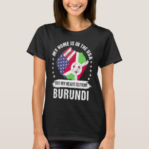 Camiseta Patriota norteamericano de Burundi se enorgullece