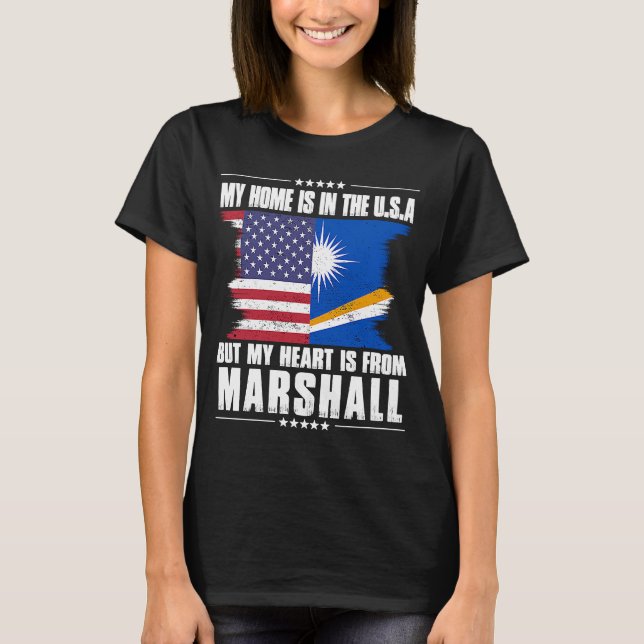 Camiseta Patriota norteamericano de las Islas Marshall crec (Anverso)