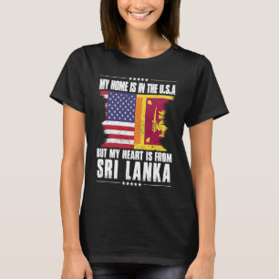 Camiseta Patriota norteamericano de Sri Lanka crece orgullo