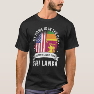 Camiseta Patriota norteamericano de Sri Lanka crece orgullo