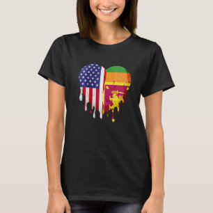 Camiseta Patriota norteamericano de Sri Lanka cultivó la fu