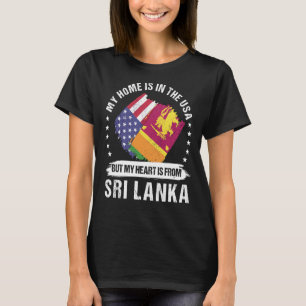 Camiseta Patriota norteamericano de Sri Lanka se enorgullec