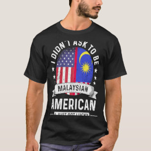 Camiseta Patriota norteamericano malasio crece su bandera d