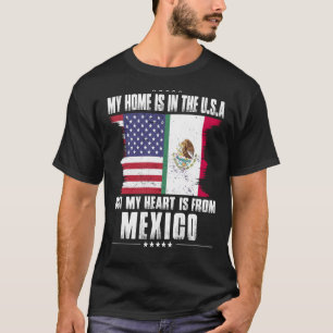 Camiseta Patriota norteamericano mexicano crece orgulloso c