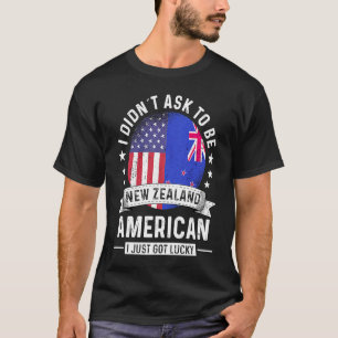 Camiseta Patriota norteamericano neozelandés crece bandera 