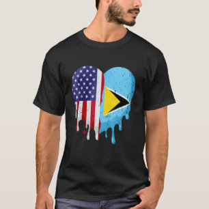 Camiseta Patriota norteamericano santalucense cultivó el de