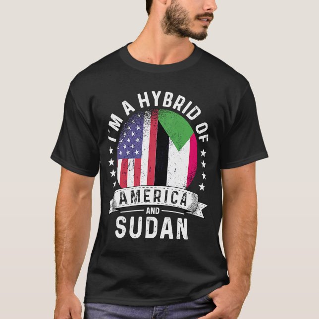 Camiseta Patriota norteamericano sudanés cultivó humor en s (Anverso)