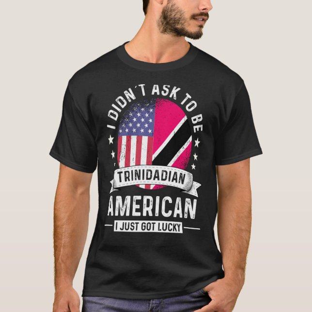 Camiseta Patriota norteamericano trinitense crece bandera d (Anverso)