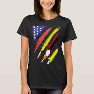 Camiseta Patriota norteamericano zimbabuense crece la franj