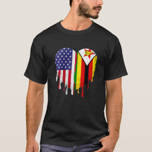Camiseta Patriota norteamericano zimbabuense crece su país