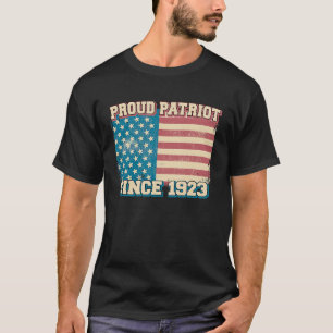 Camiseta Patriota orgulloso desde 1923 98º cumpleaños Patri