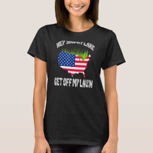 Camiseta Patriota Patriótico Hey Snowflake Sal De Mi Jardín
