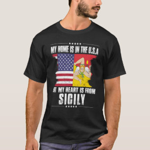 Camiseta Patriota Siciliano Americano crece orgulloso de su