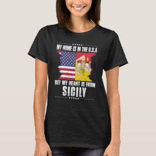 Camiseta Patriota Siciliano Americano crece orgulloso de su