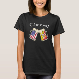 Camiseta Patriota Siciliano Americano Cultiva País Saluda A