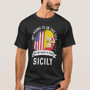 Camiseta Patriota siciliano norteamericano crece orgulloso 