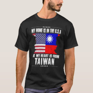 Camiseta Patriota taiwanés norteamericano crece su orgullos