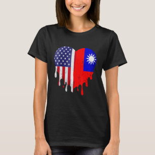 Camiseta Patriota taiwanés norteamericano cultivó el país d