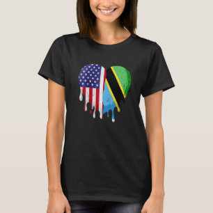 Camiseta Patriota tanzano-estadounidense cultivó el país de