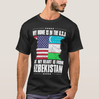 Camiseta Patriota uzbeko norteamericano crece Orgulloso oíd