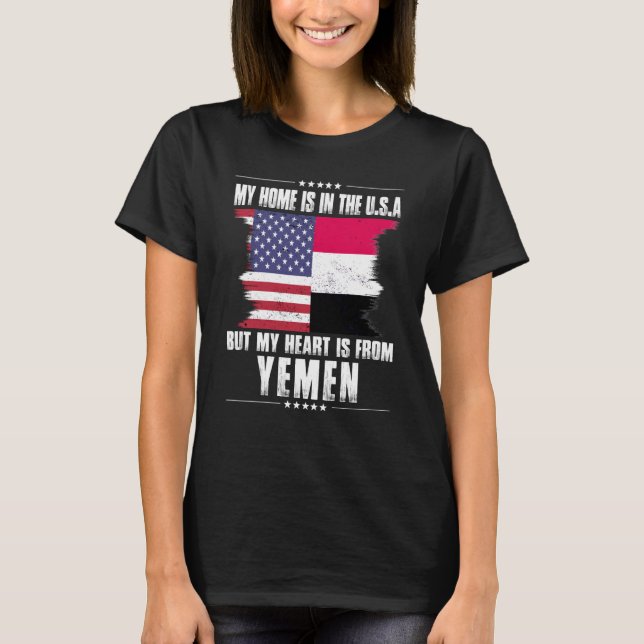 Camiseta Patriota yemení norteamericano crece orgulloso de  (Anverso)