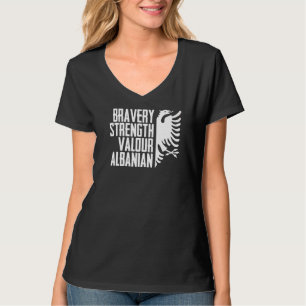 Camiseta Patriotas Albaneses Por Una Albania Eagle Fl
