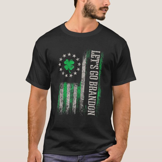 Camiseta Patriotas de la bandera estadounidense vamos a ir  (Anverso)
