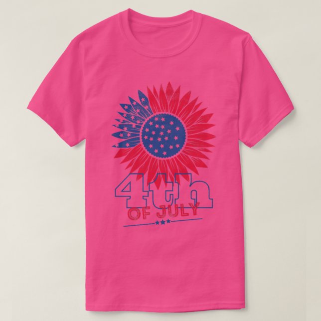 Camiseta Patriotas Estadounidenses 4 De Julio Cele De Giras (Diseño del anverso)