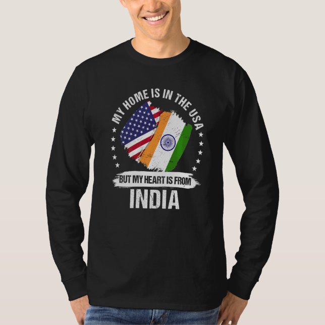 Camiseta Patriotas estadounidenses de la India marcan raíce (Anverso)
