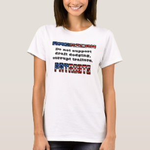 Camiseta PATRIOTAS ESTADOUNIDENSES No apoyan a los traidore