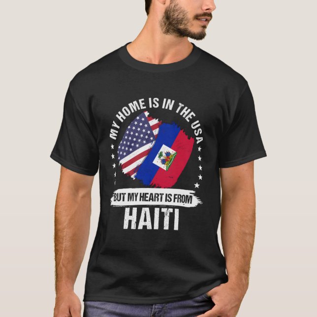 Camiseta Patriotas norteamericanos de Haití Bandera de los  (Anverso)
