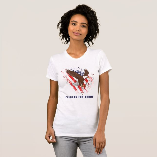 Camiseta Patriotas por Trump (Anverso completo)