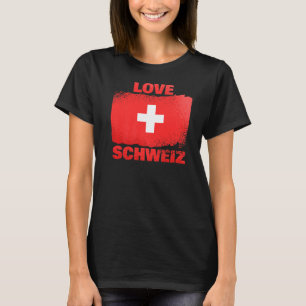 Camiseta Patriotas suizos Bandera Suiza Amor Schwe